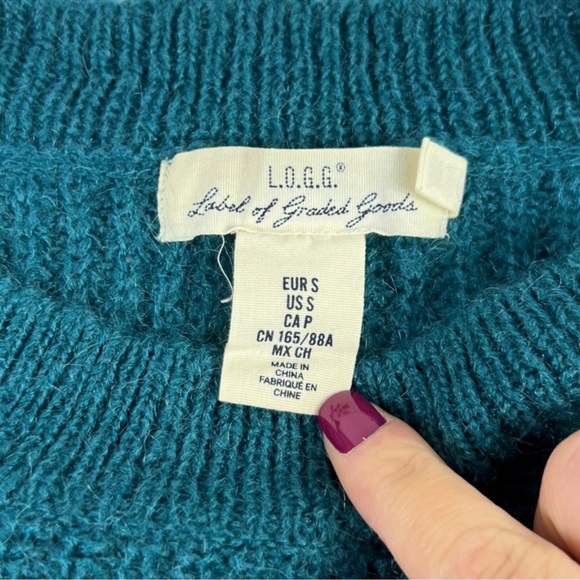 NWOT WOMENS LOGG CREW NECK CHUNKY SWEATER SIZE MEDIUM - Picture 3 of 3